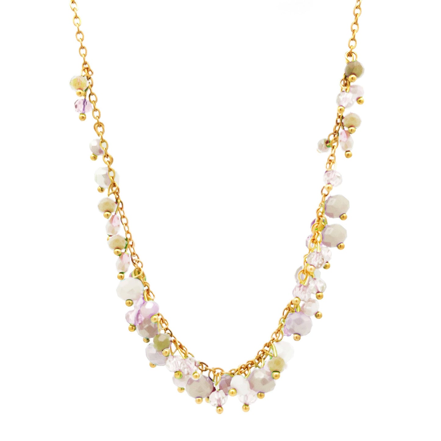 Collier Celestina acier et perles
