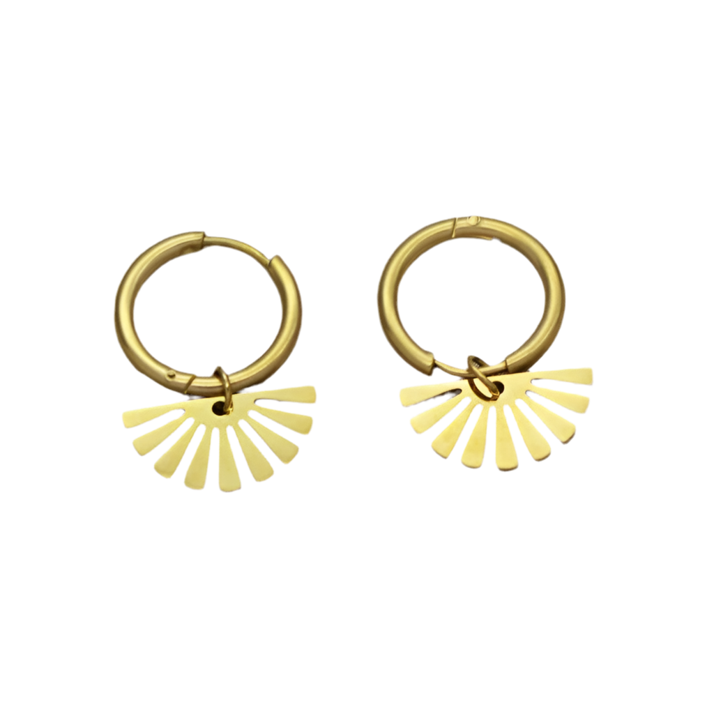 Boucles d’oreilles dorées «Noa »