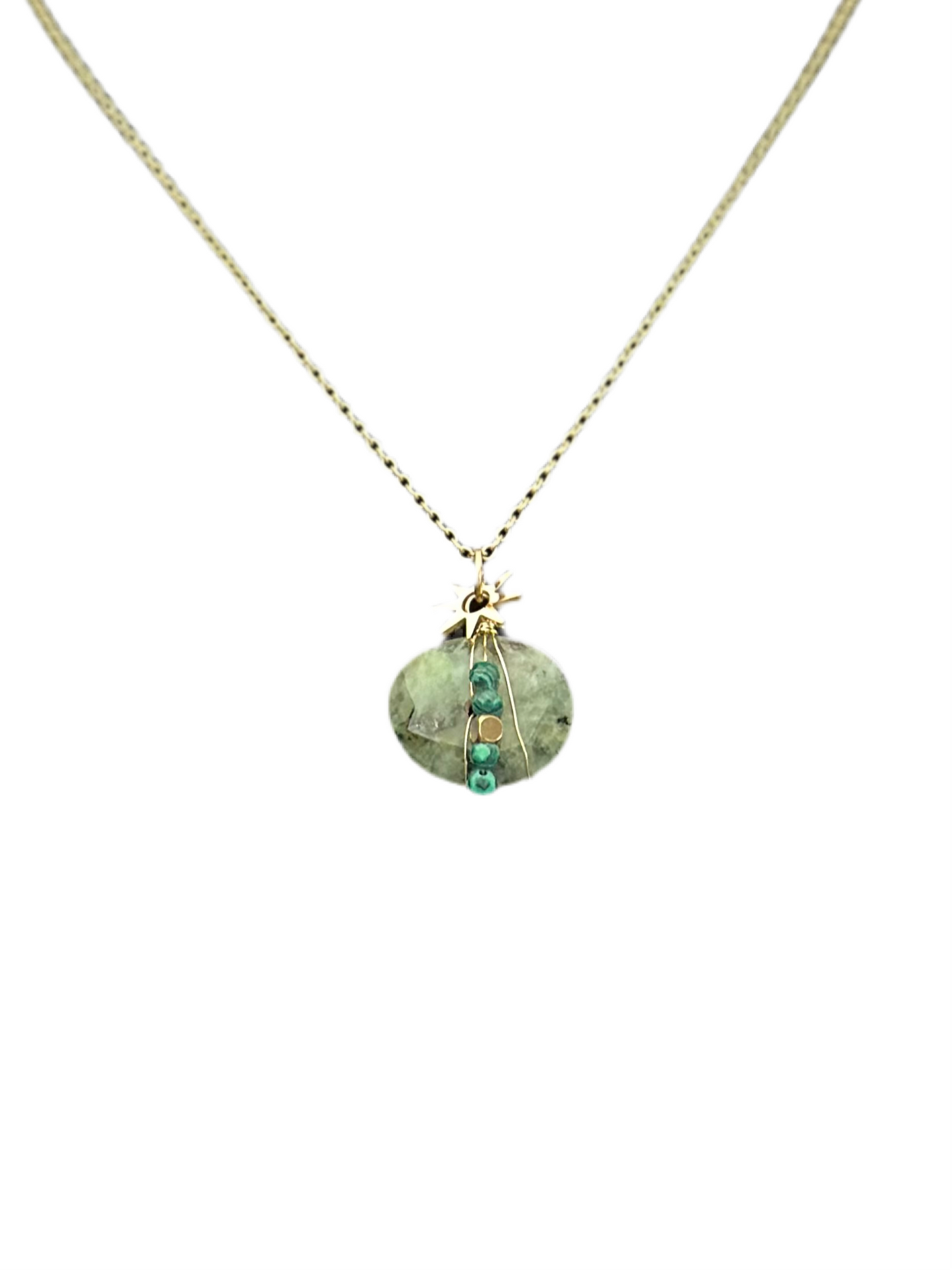 Collier Iris pierre naturelle turquoise africaine