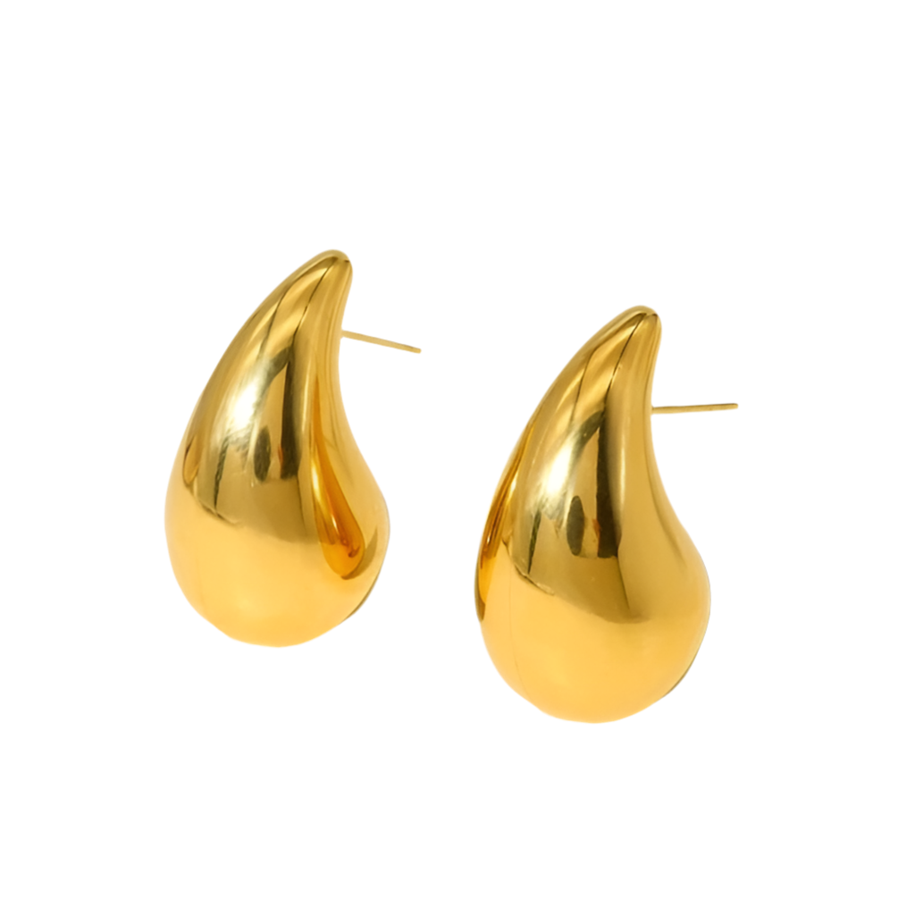 Boucles Cléopatre dorées larme