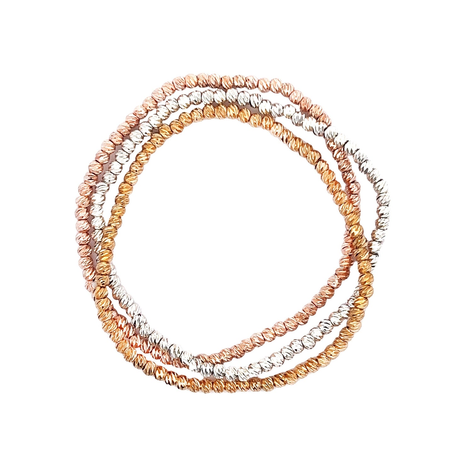 Bracelets élastiques Muse - or, argent et rose gold