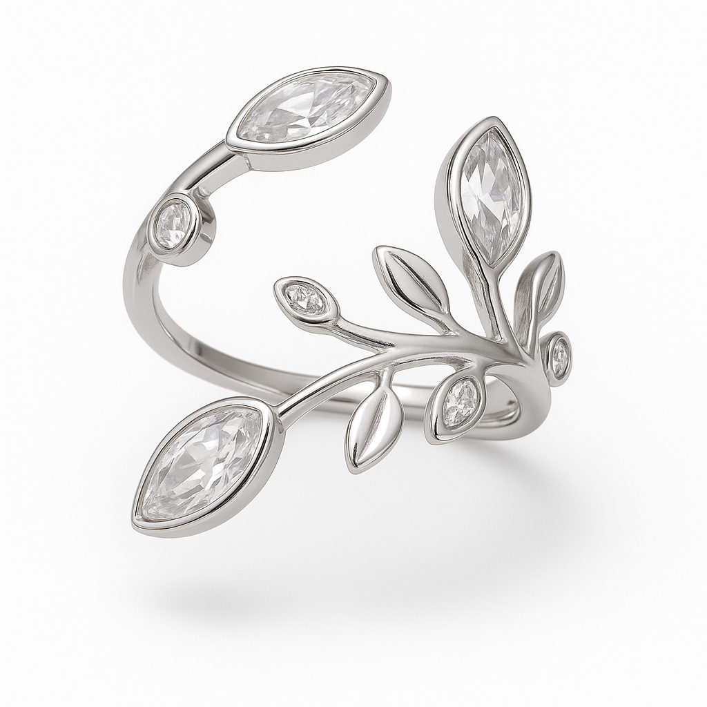 Bague Diamanta couleur argentée et strass