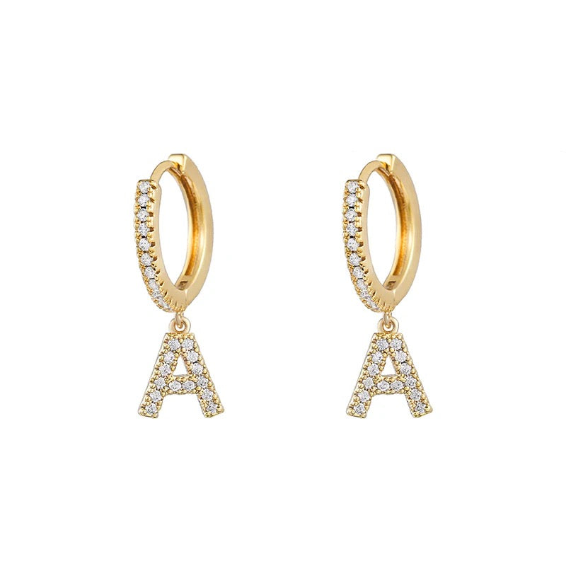 Monoboucle d’oreille Coline charm Initiale