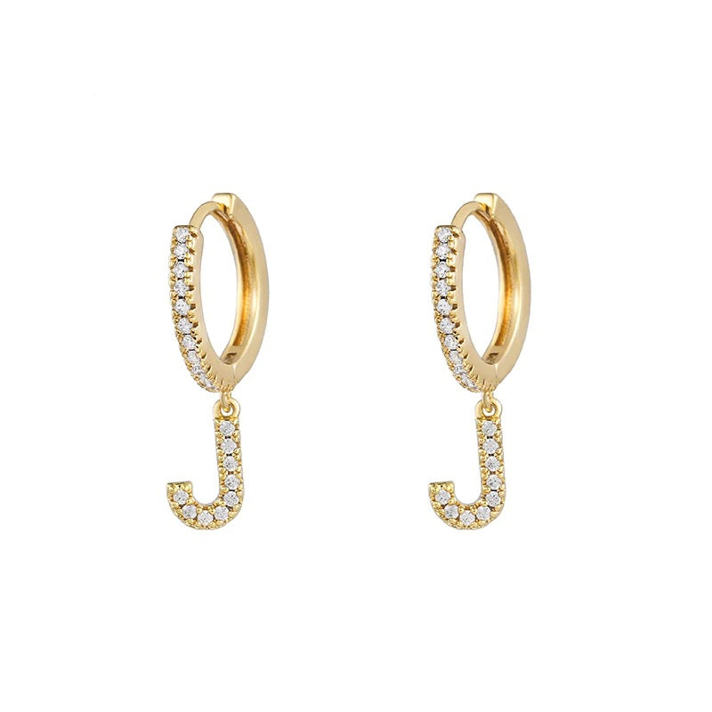 Monoboucle d’oreille Coline charm Initiale