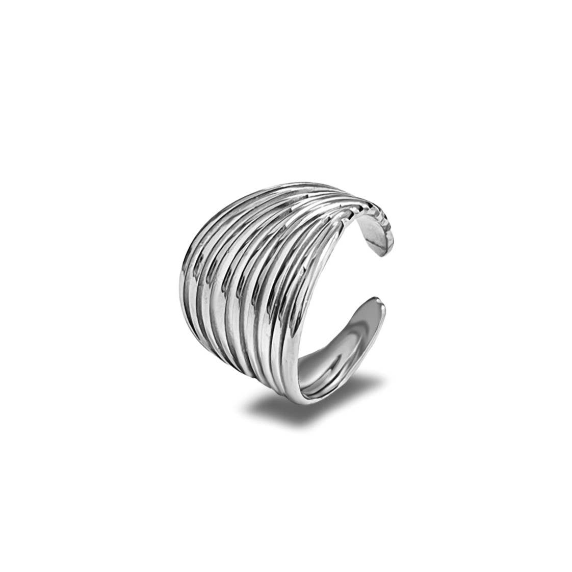 Bague Isadora argent - acier inoxydable chirurgicale