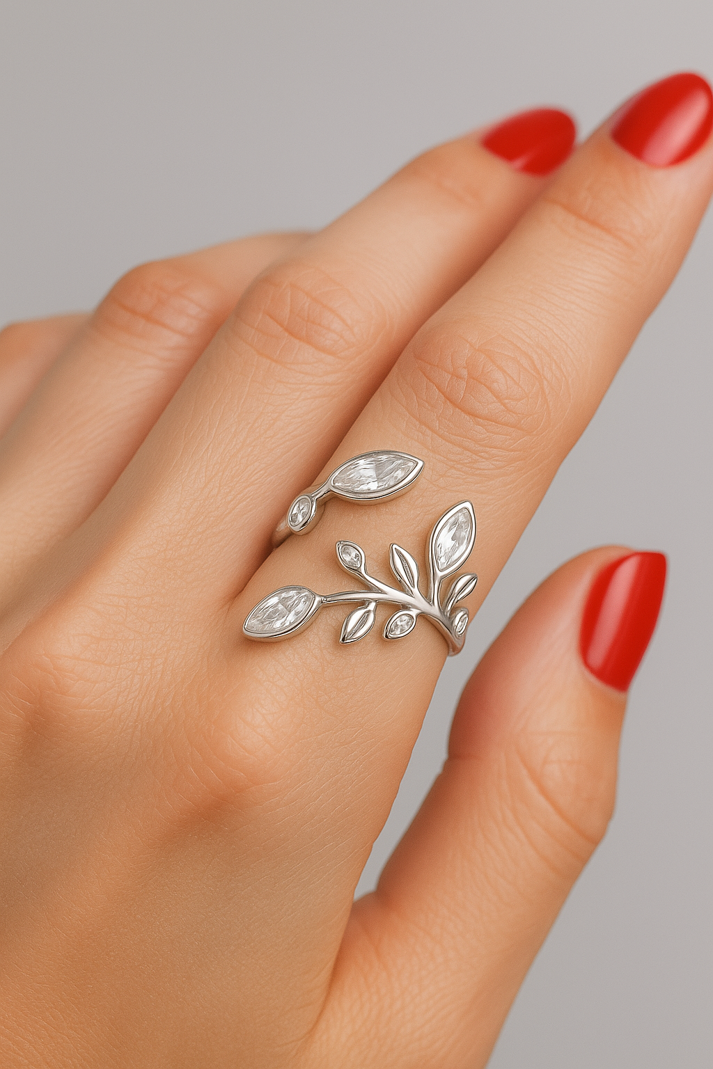 Bague Diamanta couleur argentée et strass