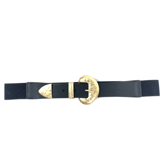 Ceinture Noé boucle noir et doré - élastique